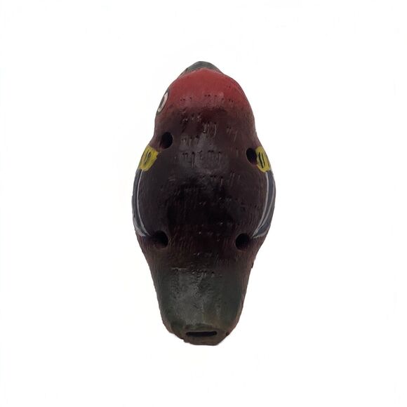 Ocarina Whistle Bird Toucan Flute Clay Pottery Colorful Primitive Hand Made Peru - Picture 8 of 9